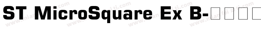 ST MicroSquare Ex B字体转换